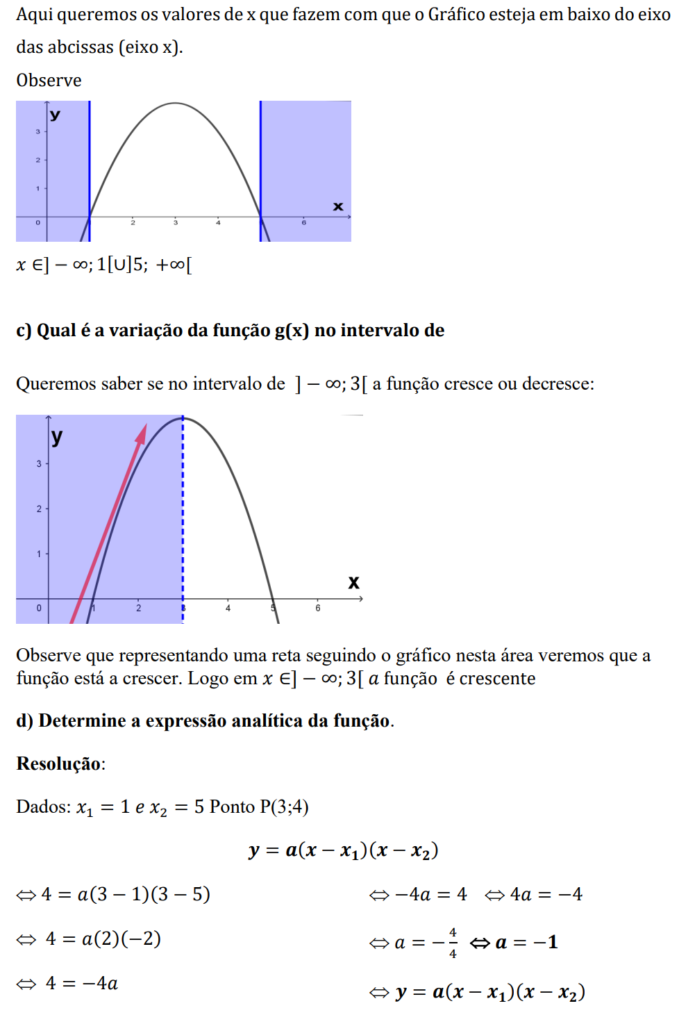 Resolução do Exame de Matemática 10ª classe (2022) - 1ª Chamada (Exercício 6)