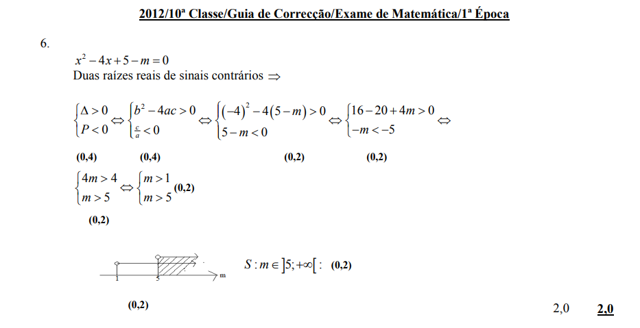 Resolução do Exame de Matemática 10ª classe (2012) - 1ª Época